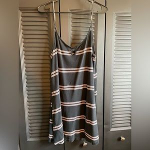 RVCA Navy Blue Striped Summer Dress (size L)